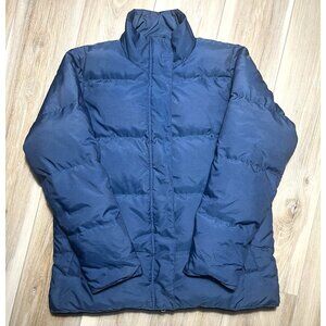 Vintage LL Bean Goose Down Blue Puffer Jacket - Women Size Medium